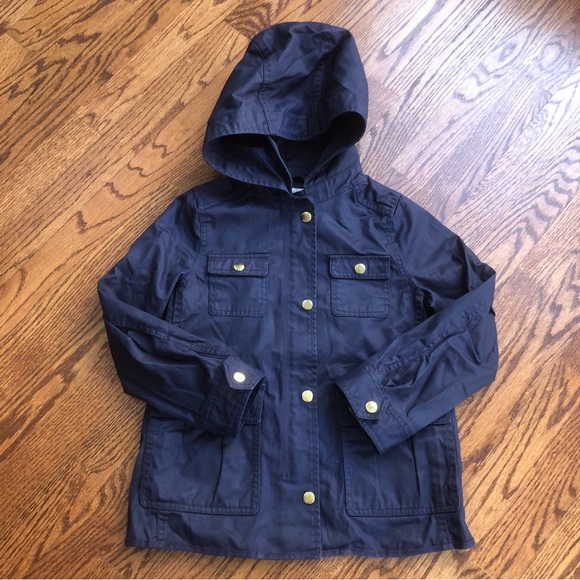Crewcuts Other - Crewcuts Navy Hooded Jacket 6/7